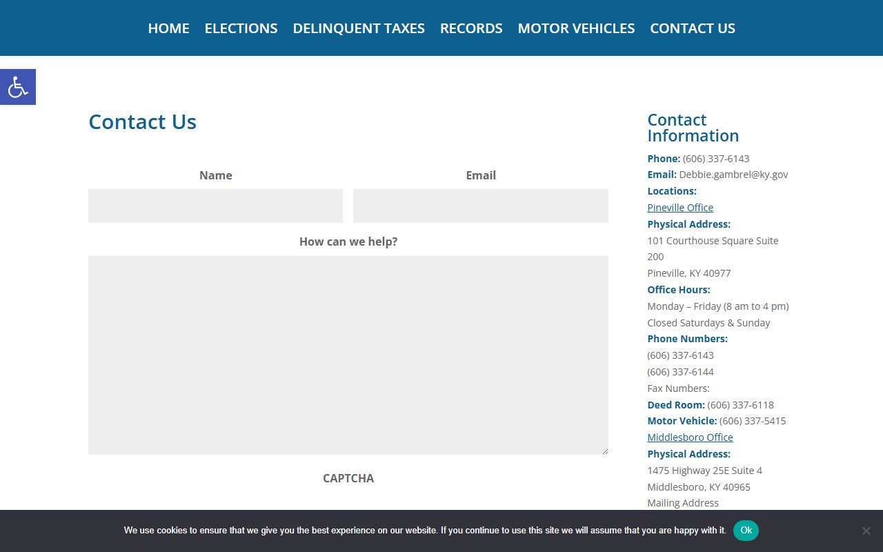 Bell County Circuit Court Clerk and County Court Clerk contact distinction
