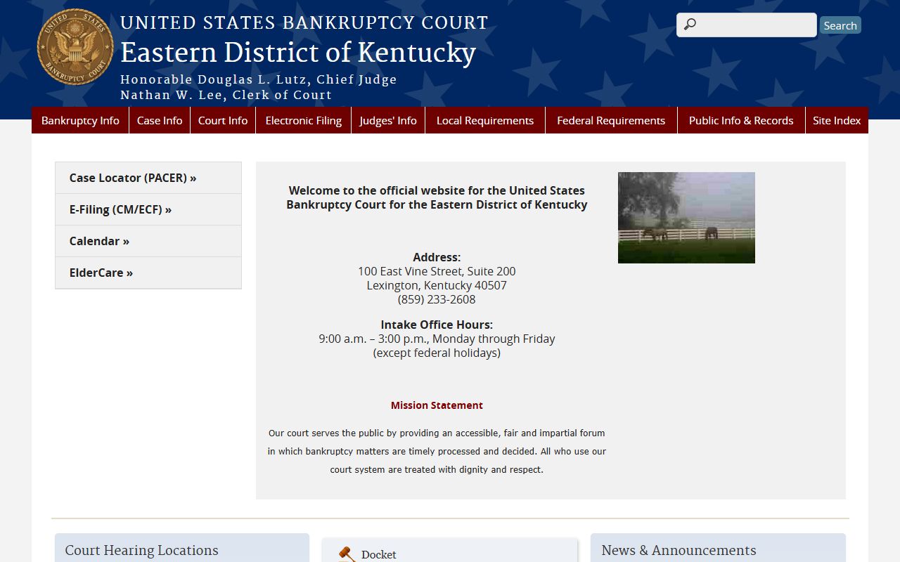 Bell County court records compared with Eastern District of Kentucky bankruptcy court