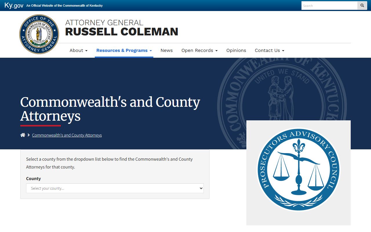 Bell County criminal court records Kentucky prosecutor directory source