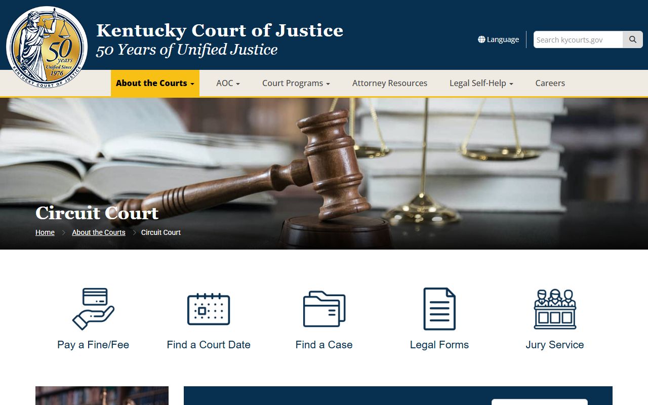 Bell County court records Kentucky Circuit Court jurisdiction page